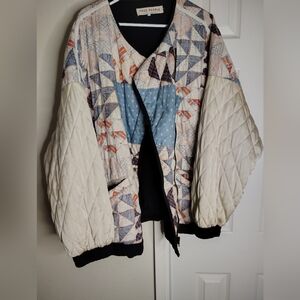 Free People Multicolor Quilted Jacket